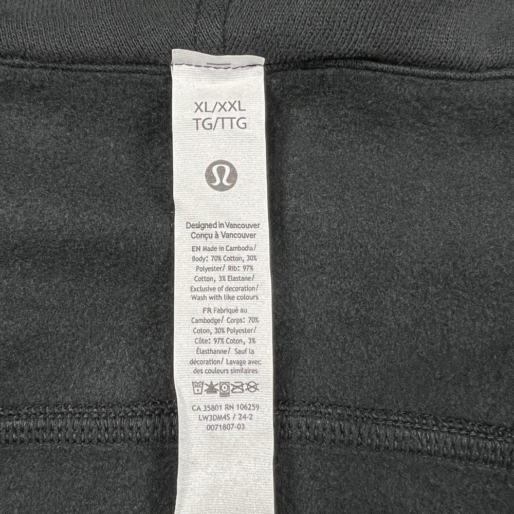 Boston Bruins Lululemon x NHL Women XL/2XL Scuba Oversized Half-Zip Hoodie Black - Picture 5 of 11